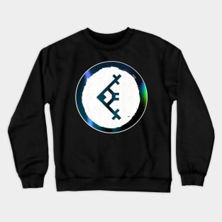 Distressed Gradient Drummer Tattoo for Screaming Firehawks Crewneck Sweatshirt